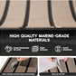FOCEAN Boat Flooring EVA Foam Boat Decking Faux Teak Marine Flooring Boat Mat Boat Carpet Sheet for Motorboat RV Yacht Kayak Surfboard, 94.5"x 47.2"/35.4"/23.6"/15.7"