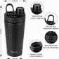 TOOFEEL Stainless Steel Shaker Bottle - 20 oz Double Walled Insulated Shaker Cup, Keeps Cold/Hot, For Protein Mixes & Gym Workout
