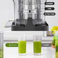 AMZCHEF Cold Press Juicer, Juicers Machines - 5.4" Large Feed Chute for Whole Fruits & Vegetables, Stainless Steel Slow Masticating Juice Easy to Clean, Large Auger, Triple Strainers, Silver