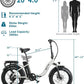Fat Tire Folding Electric Bike, 48V & 624Wh Lithium Removable Battery, Peak 1100W Brushless Motor, Max Speed 28Mph, M5 Large LCD Display, Suspension, Step-Over/Thru Frame