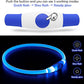Light up Dog Collar, BSEEN USB Rechargeable Flash Dog Necklace Light, Pet Safety Collar Makes Your Beloved Dogs Be Seen at Night for Small Medium Large Dogs(Blue)
