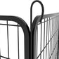 Dog Playpen, Outdoor Dog Fence, 12 Panels, 40" H Dog Pen for Large/Medium/Small Dogs, Heavy Duty Metal Pet Fence with Gate, Portable Dog Fence for RV Camping and Yard (Black)