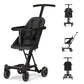 Dream On Me Lightweight and Compact Coast Rider Stroller with One Hand Easy Fold, Adjustable Handles and Soft Ride Wheels, Black