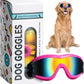 NVTED Dog Sunglasses Goggles, UV Wind Dust Fog Protection Pet Glasses Eye Wear Protection with Adjustable Strap for Medium or Large Dog (Pink)