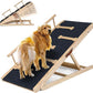 Dog Ramp for Bed Couch Extra Wide Folding Pet Ramps for Large Dogs to Get on Bed, Portable Doggie Steps 6 Adjustable Height 27.3”, 47.3" Long