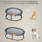 Feandrea Pet Bed, Cat Hammock, Elevated Cat Bed for Multiple Cats, with Removable Washable Mesh, for Pets up to 28 lb, Oval, Gray UPCB002G01