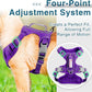 BARKBAY Dog Harness No Pull with ID Tag Pocket - Heavy Duty, Reflective, Easy Control for Large Dogs(Purple,S)