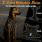 rabbitgoo Dog Harness for Large Dogs No Pull, Tactical Service Pet Vest with Molle and Control Handle, Adjustable and Reflective Military Harness for Easy Walking and Training, Brown, XL