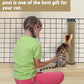 VCEPJH 2 Pcs Cat Scratching Post for Crate Cage Mounted Cat Scratcher Natural Sisal Scratch for Scratching and Climbing Furniture 15x2.7inches (Yellow)