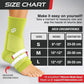 Sleeve Stars Ankle Brace for Women & Men, Ankle Wrap for Sprain, Compression Sleeve for Plantar Fasciitis Relief, Easy Customizable Support: w/ Removable Strap (Pair/M:10"-12"/Neon Green)