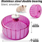 Hamster Wheel,Silent Wheel,Super Silent Hamster Exercise Wheels,Silent Hamster Wheel,Adjustable Stand Hamsters Exercise Wheels,Quiet Rat Wheel (Φ 5.5 inch, Pink)