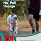 MIDOG No-Pull Dog Harness | Adjustable & Reflective Pet Harness Leash Set for Small Medium Large Dogs Walking, Training| No Choke, Front Clip, Soft Padded Vest with Easy Control Handle - Red, L