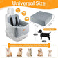 Dog Car Seats for Small Dogs, FurFrolic Memory Foam Dog Booster Seat for Small/Medium Dogs up to 35 lbs, Travel Pet Car Seat with Washable Detachable Cover, Storage Pockets, 2 Safety Belts (Gray)