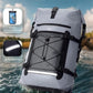 ECOHUB Waterproof Backpack for Women Men, 30L Roll-Top Closure Heavy Duty Dry Bag for Travel with IPX8 Waterproof Phone Case