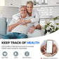 Smart Ring with Sleep Monitoring, No APP Subscription, 10-Day Battery Life, Stress/Heart Rate/Women's Health Tracker, Android & iOS Compatible (Silver, 10)
