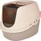 Amazon Basics No-Mess Hooded Cat Litter Box, Standard, Multicolor, 21 in x 16 in x 15 in