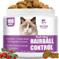 Hairball Treats for Cats - Hairball Remedy Chews with Omega 3&6, Psyllium Husk, Zinc & Biotin - Salmon Flavor for Hairball Control, Digestive Health & Skin Support, 100ct (ND-044)