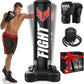 Standing Punching Bag for Adults, Upgrated Base Heavy Bag with Stand Boxing Training Equipment with MMA Gloves and Pump, 0.7mm Thickening Material Kicking Bag for Home Gym Workout Muay Thai Fitness