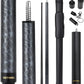 Carbon Fiber Pool Cue Stick, 12.4mm 8-Layer Tip Low Deflection Pool Cue Professional Pool Sticks for Adults with Pro Taper Cue Shaft 3/8 x 8 Joint Pin