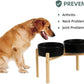 Ceramic Raised Double Bowls Set with Stand, Food & Water Bowls for Large Breed Dogs, Weighted Dog Dishes, Pet Bowl(8.2'',60OZ, Black)