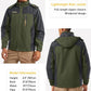 MAGCOMSEN Men's Hooded Windproof Water Resistant Rain Jacket Windbreaker 5 Pockets for Hiking,Fishing,Travel