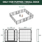FXW Homeplus Unleashed Indoor Dog Playpen - Stress-Free and Safe Play, Heavy Duty 24 Inch 18 Wire Panels Dog Pen for Puppy and Small Dogs, Black│Patented