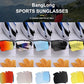 BangLong Polarized Sports Sunglasses Cycling Sun Glasses for Men Women with 5 Interchangeable Lenes for Running Baseball Golf