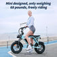 Electric Bike for Adults, Fat Tire EBike, 36V 10.4Ah Removable Battery, 500W Upgrade Motor, 20MPH Commuter Bike, V8 Mini Electric Bicycle for Mountains, Snow, Sand, Road