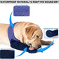 COODEO Dog Socks to Prevent Licking Paws, Healing Boots & Paw Protectors with Non-Slip Bottoms for Wound Protection, Waterproof Sleeve Shoes for Licking（Purple，M_Left