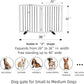 Freestanding Panel Dog Gate for Indoor, Doorways,Stairs, or Hallways,Foldable Wooden Dog Gates for House,Pet Gate for Dogs,Dog Fence, Puppy Gate,Support Feet Included,32 "Height-2 Panels,White
