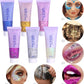Blue Face Glitter,Sparkling Neon Outfit Party Holographic Sequins Paint Body Glitter Gel Makeup.(01# Blue)