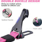 AUBELL Dog Seat Belt for Car,2 Pack Set 3-in-1 Adjustable Reflective Bungee Heavy Duty Dog Car Harness Tether with Clip Hook Latch & Buckle,Swivel Zinc Alloy Carabiner,Black+Hotpink