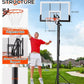 Basketball Hoop Outdoor with 45 Inch Shatterproof Backboard, Portable Basketball Goal System 4.8-10ft Height Adjustable for Kids, Youth, Adults, Backyard/Driveway/Indoor