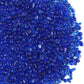 Lustering Decorative Round Glass Marbles and Pebbles - Glass Gems for Fire Pit Crafts, Resin Art, Vase Filler, Fish Tank, Aquarium Decoration - 3-6mm, 1-Pound Cobalt Blue