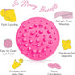 Scala Silicone Anti Cellulite Massager, Body Shower Scrubber, Cellulite Remover - Improve Circulation, Distribute Fat Deposits, Body Massager, Exfoliator, Fat Roller Use with Creams and Oils - Pink