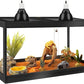 PROLEE Bearded Dragon Tank,Tempered Glass Reptile Tank with Mesh Roof and Front Sliding Door,Anti-Scratch Lizard Tank,Spacious Reptile Enclosure for Snakes,Lguanas (Black, 63Gallons,40"x20"x20")