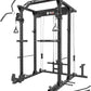 MAJOR FITNESS PLM03 Power Rack - 1400LBS Home Gym with Cable Crossover, Pull-Up Bar & Landmine, Strength Training Equipment