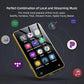 80GB MP3 Player with Bluetooth and WiFi, MP4 MP3 Player with Spotify,Spotify Kids，4" Full Touch Screen with Pandora, Music Player with Audible，Android MP3 with Speaker (Gold_Black)