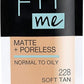 Maybelline New York Fit Me Matte + Poreless Liquid Foundation, Pouch Format, 228 Soft Tan, 1.3 Ounce
