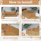 3-Pack Disposable Litter Boxes for Cats,Disposable 100% Renewable Cardboard Foldable Litter Boxes,Large-Capacity Portable Cardboard Cat Litter Box,Waterproof Travel Litter Box,17.2'' x 12.2'' x 5.3''