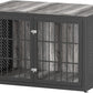 48" Heavy Duty Dog Crate Furniture for Extra Large Dogs, Metal Cage for High Anxiety Dogs, Wooden Kennel Furniture Indoor, Decorative Dog Kennel End Table, XL