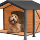 Extra Large Dog House Outdoor Weatherproof, Strong Metal Chew Proof Frame Dog Kennel for Small Medium Large Dogs
