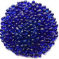 WAYBER Glass Stones, 1Lb/460g Irregular Sea Glass Pebbles Non-Toxic Artificial Gemstones for Gem Display/Vase Filler/Terrarium Flowerpot Aquarium Turtle Tank Decoration, Deep Blue