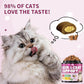 Natural Skin and Coat Support for Cats - Crunchy & Creamy Chews with Omega 3, Biotin & Vitamin E for Healthy Skin, Shiny Fur, Cat Supplements & Vitamins -Chicken（500 Chews