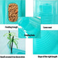 Fhiny Turtle Tank with Lid, Plastic Reptile Terrarium Turtle Breeding Box with Basking Platform Tortoise Aquarium for Crayfish Hermit Crabs Geckos Lizards Habitat Prevent Escaping (Medium)