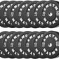 2 Inch Bumper Plates，10-500lbs，Barbell Rubber Olympic Weight Plates Set for Home Gym, Strength Training & Weight Lifting, Multiple Options Colors