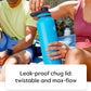 ThermoFlask 24 oz Double Wall Vacuum Insulated Stainless Steel 2-Pack of Water Bottles, Black/Malachite