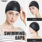 Tripsky Silicone Swim Cap,Comfortable Bathing Cap Ideal for Curly Short Medium Long Hair, Swimming Cap for Women and Men, Shower Caps Keep Hairstyle Unchanged…