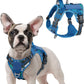 rabbitgoo Tactical Dog Harness for Small Dogs, No Pull Military Service Vest with Handle & Molle, Easy Control for Training Walking, Adjustable Reflective Straps, Blue Camo, S
