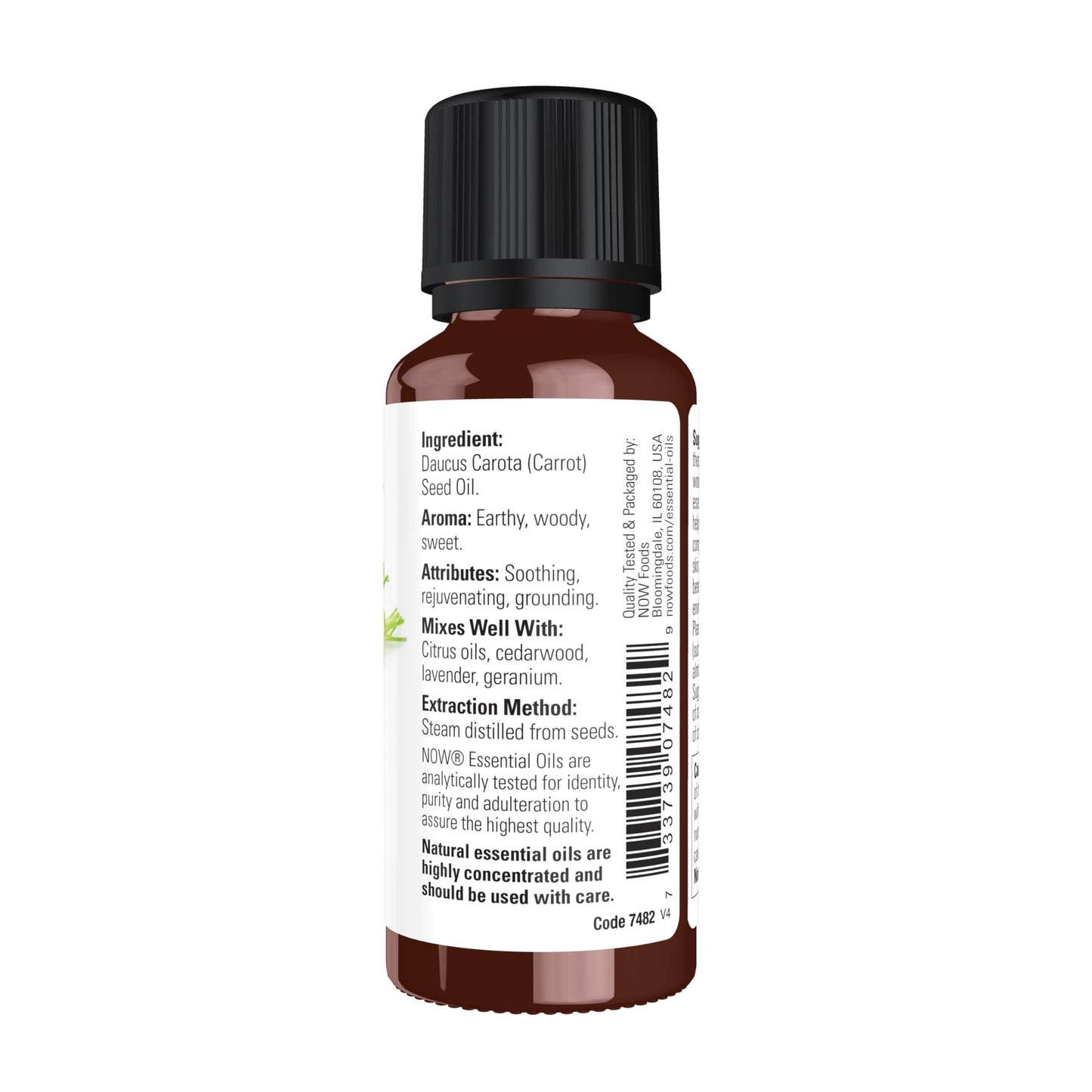 Now Essential Oils Carrot Seed Oil 1oz - 7482
